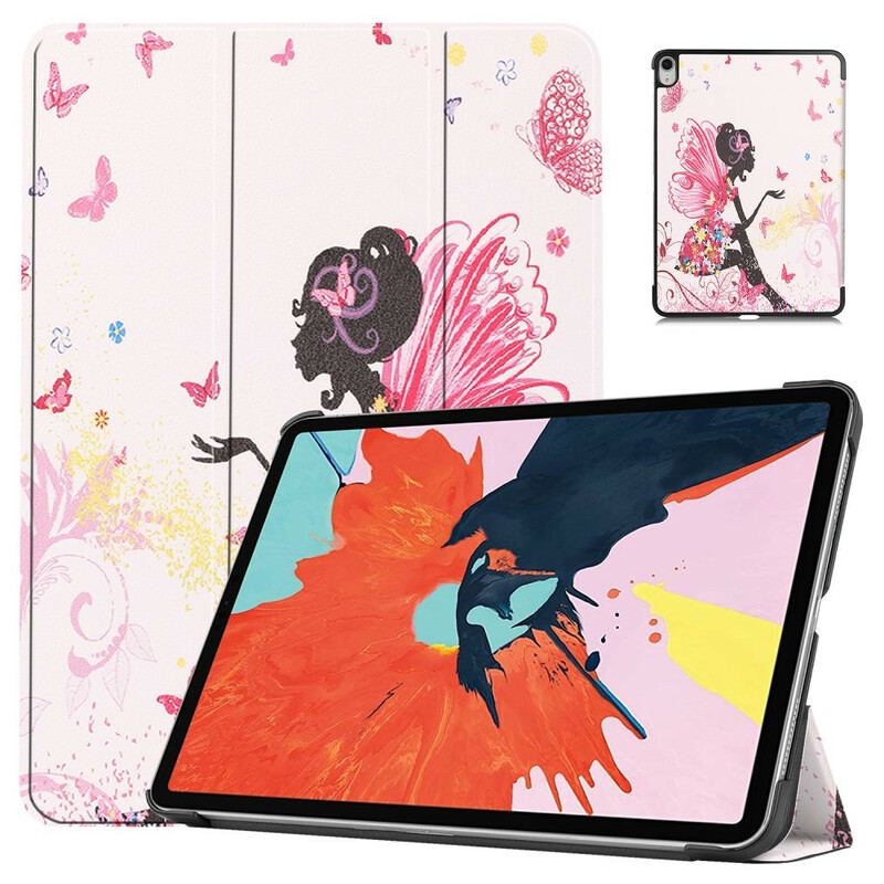 Capa De Celular Para iPad Air (2022) (2020) Couro Sintético De Fada Floral