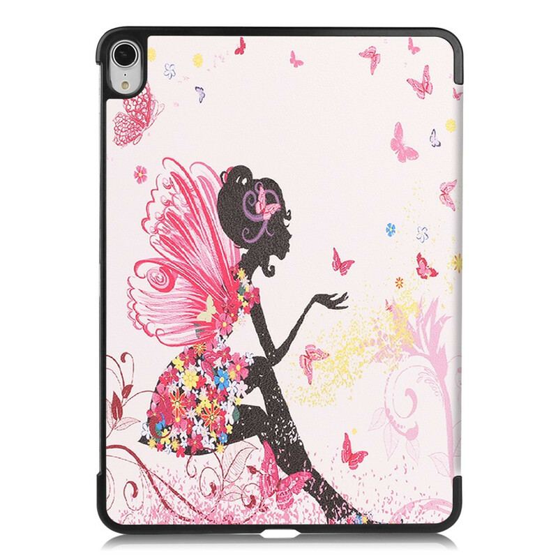 Capa De Celular Para iPad Air (2022) (2020) Couro Sintético De Fada Floral