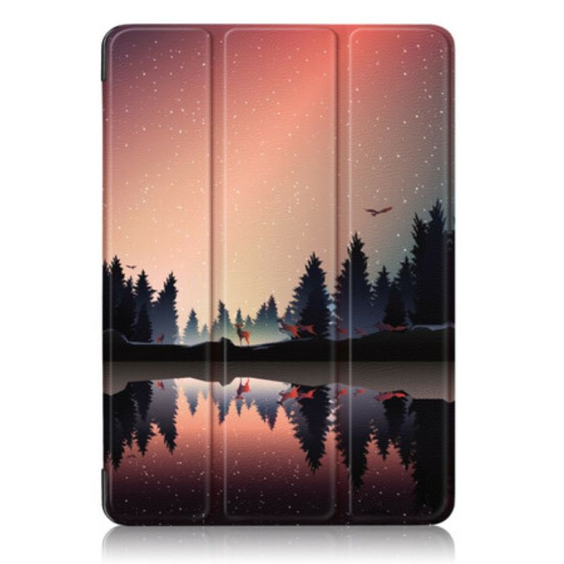 Capa De Celular Para iPad Air (2022) (2020) Floresta Divertida Das Corujas