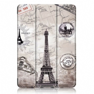 Capa De Celular Para iPad Air (2022) (2020) Torre Eiffel Retrô