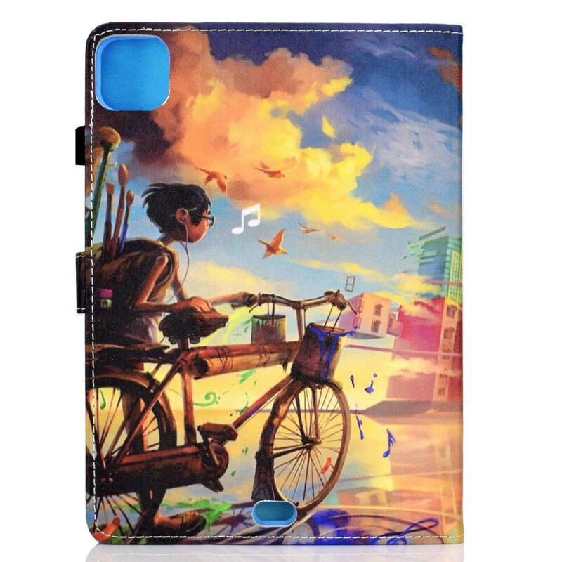 Capa De Couro Para iPad Air (2022) (2020) Arte Da Bicicleta