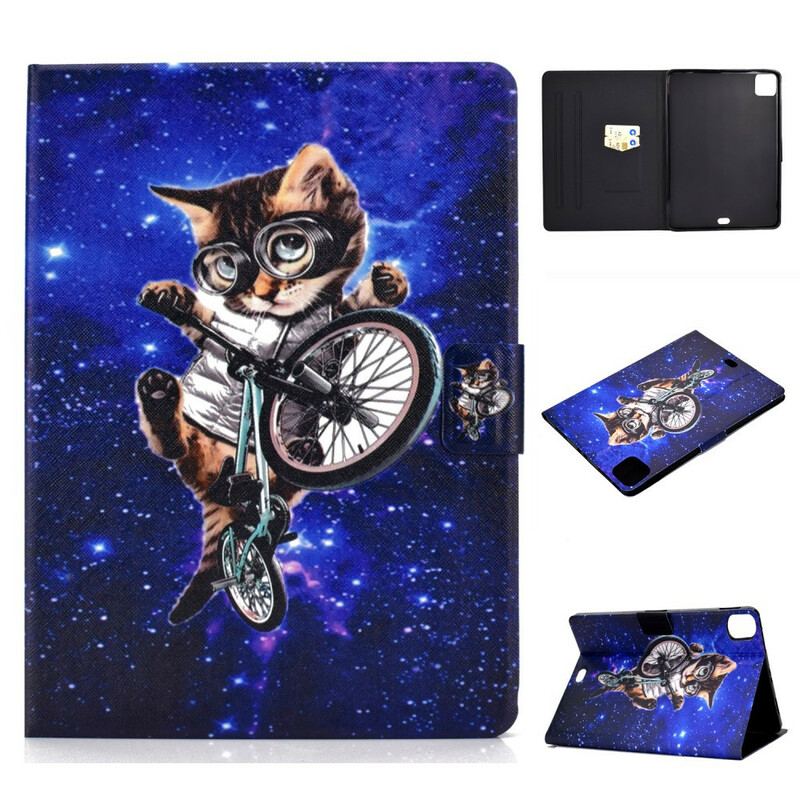 Capa Flip Para iPad Air (2022) (2020) Ciclo-gato