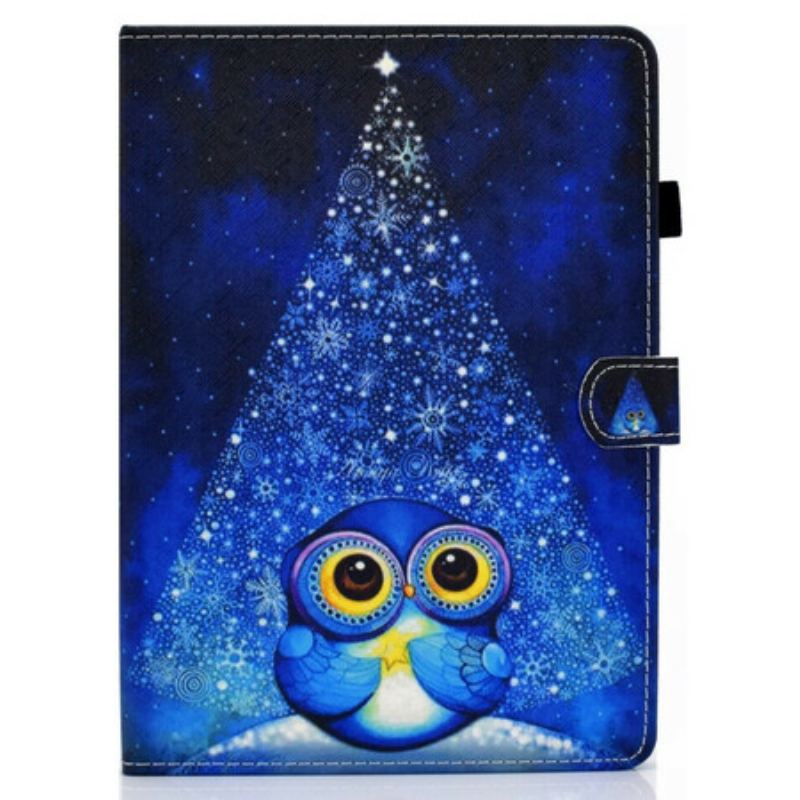 Capa Flip Para iPad Air (2022) (2020) Coruja Azul