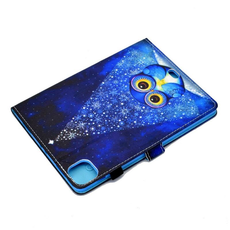 Capa Flip Para iPad Air (2022) (2020) Coruja Azul