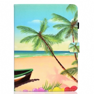 Capa Flip Para iPad Air (2022) (2020) Praia Dos Sonhos