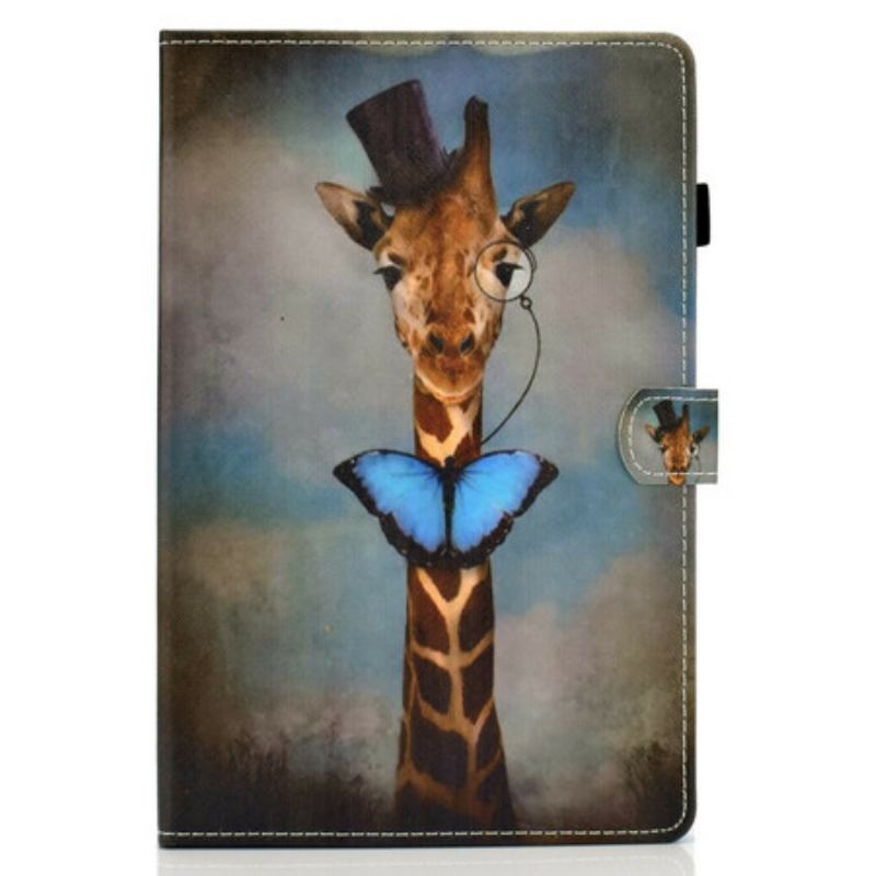 Capa Folio Para iPad Air (2022) (2020) Girafa Elegante