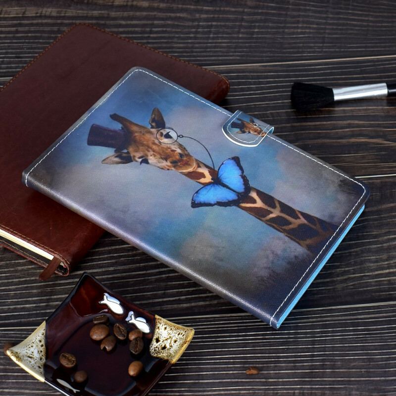 Capa Folio Para iPad Air (2022) (2020) Girafa Elegante