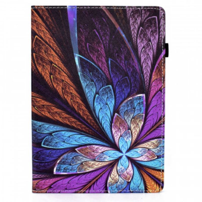 Capa Proteção Para iPad Air (2022) (2020) Flor Abstrata