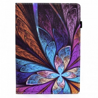 Capa Proteção Para iPad Air (2022) (2020) Flor Abstrata