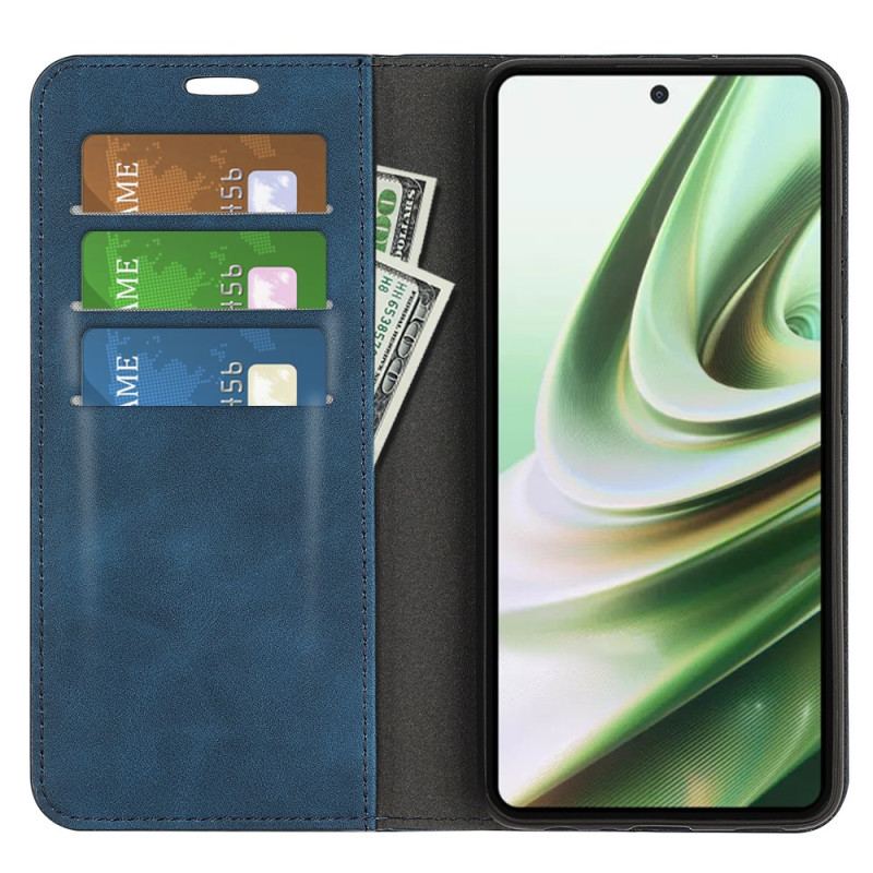 Capa De Celular Para OnePlus Nord CE 3 Lite 5G Flip Efeito Couro Liso