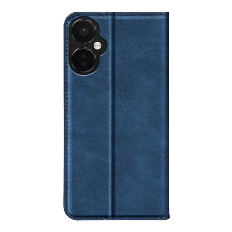 Capa De Celular Para OnePlus Nord CE 3 Lite 5G Flip Efeito Couro Liso