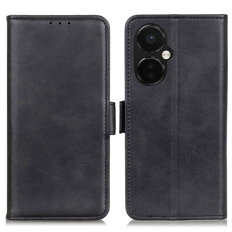 Capa Em Pele Para OnePlus Nord CE 3 Lite 5G Fecho Duplo