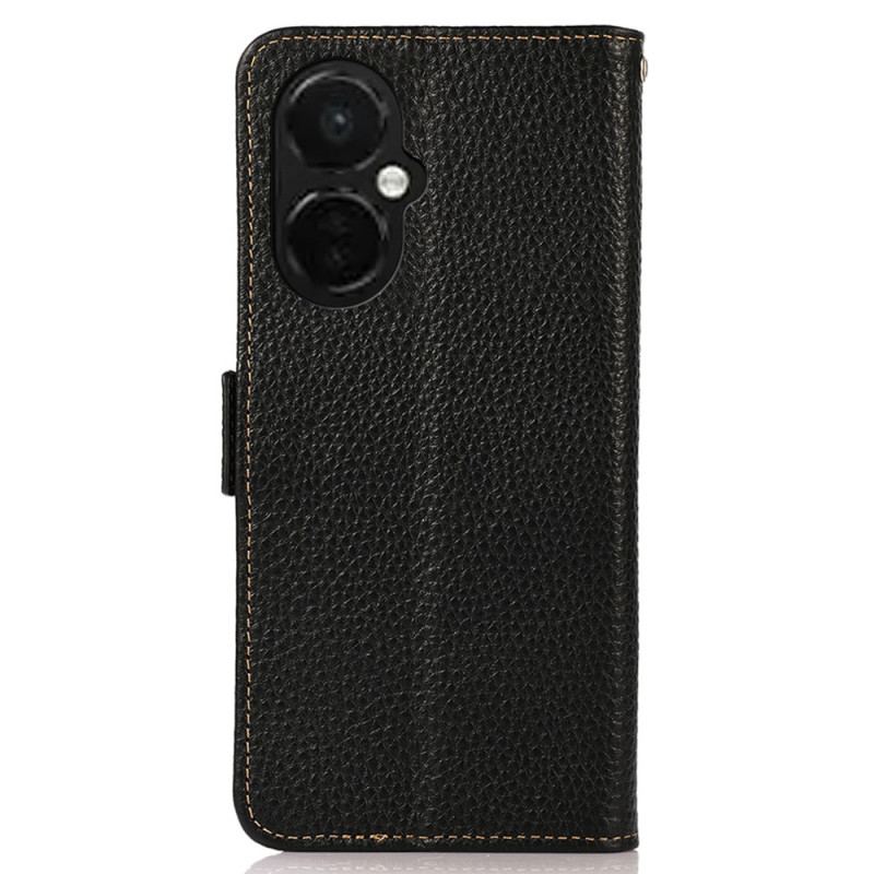 Capa Flip Para OnePlus Nord CE 3 Lite 5G Khazneh Lichia Couro