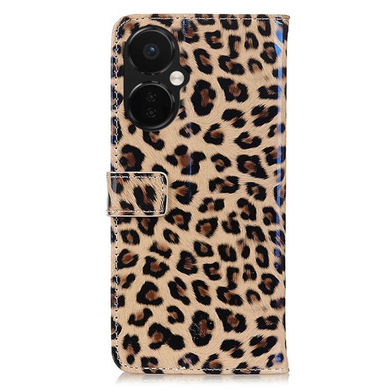 Capa Flip Para OnePlus Nord CE 3 Lite 5G Leopardo