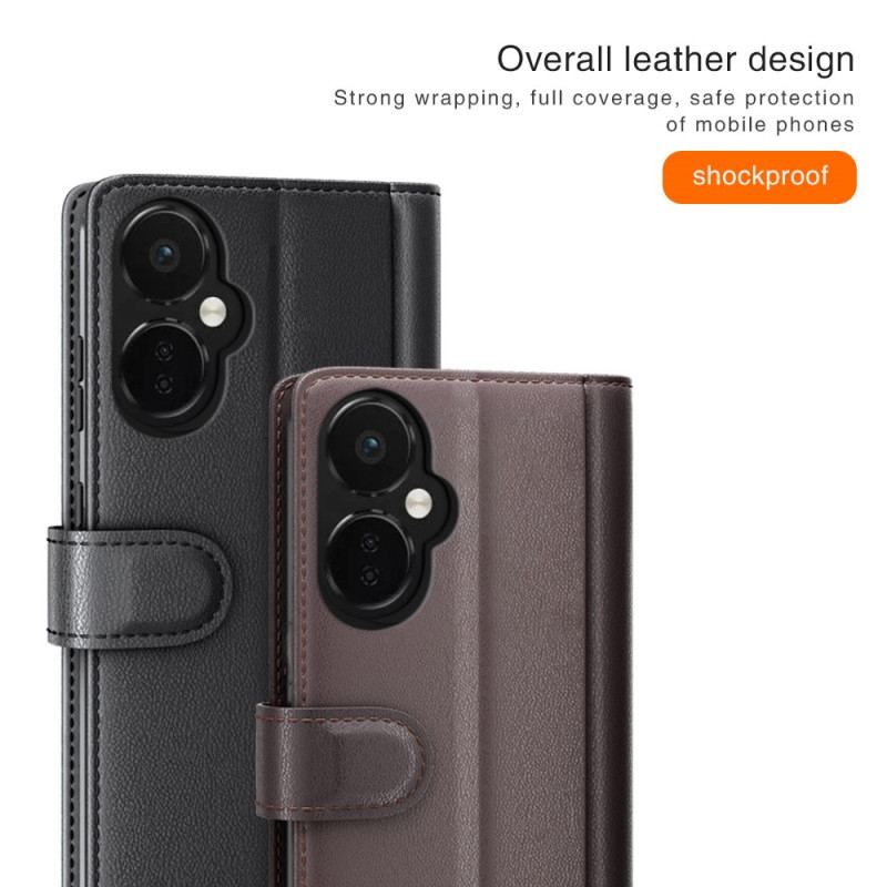 Capa Folio Para OnePlus Nord CE 3 Lite 5G Couro Legitimo