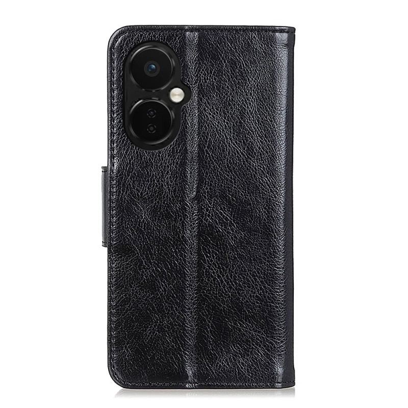 Capa Folio Para OnePlus Nord CE 3 Lite 5G Couro Nappa Dividido