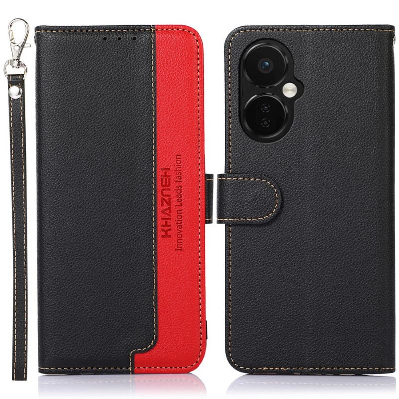 Capa Folio Para OnePlus Nord CE 3 Lite 5G Rfid Estilo Lichia