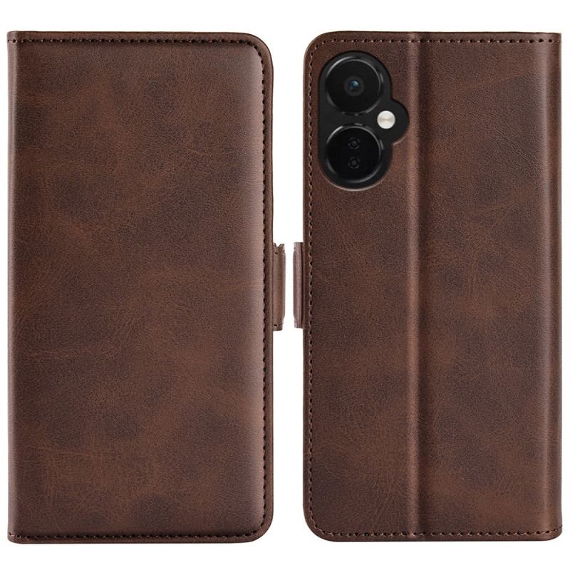 Capa Folio Para OnePlus Nord CE 3 Lite 5G Sobriedade Com Fecho Duplo