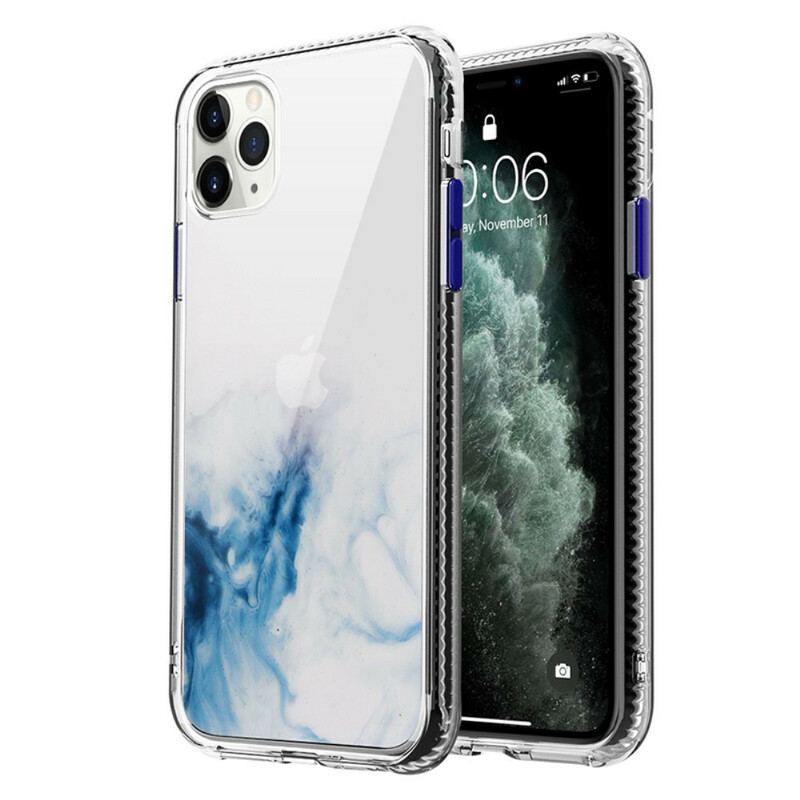 Capa De Celular Para iPhone 12 Pro Max Efeito Mármore Híbrido