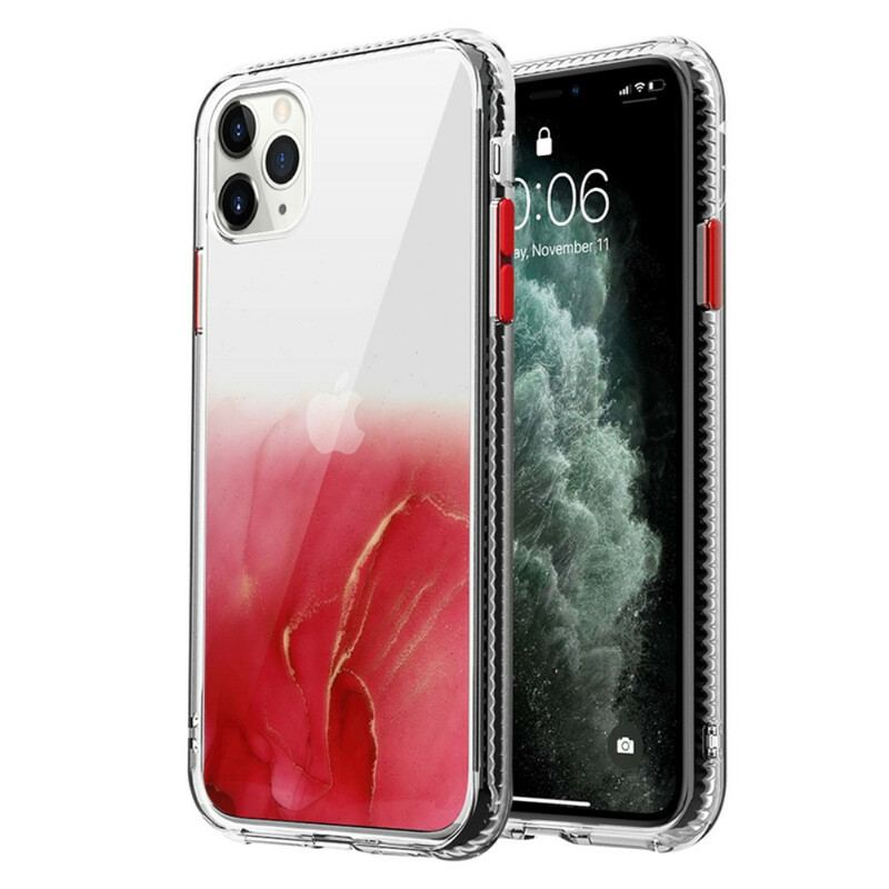 Capa De Celular Para iPhone 12 Pro Max Efeito Mármore Híbrido