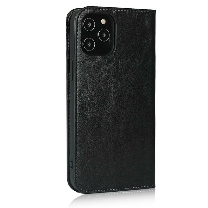 Capa De Celular Para iPhone 12 Pro Max Flip Couro Legitimo