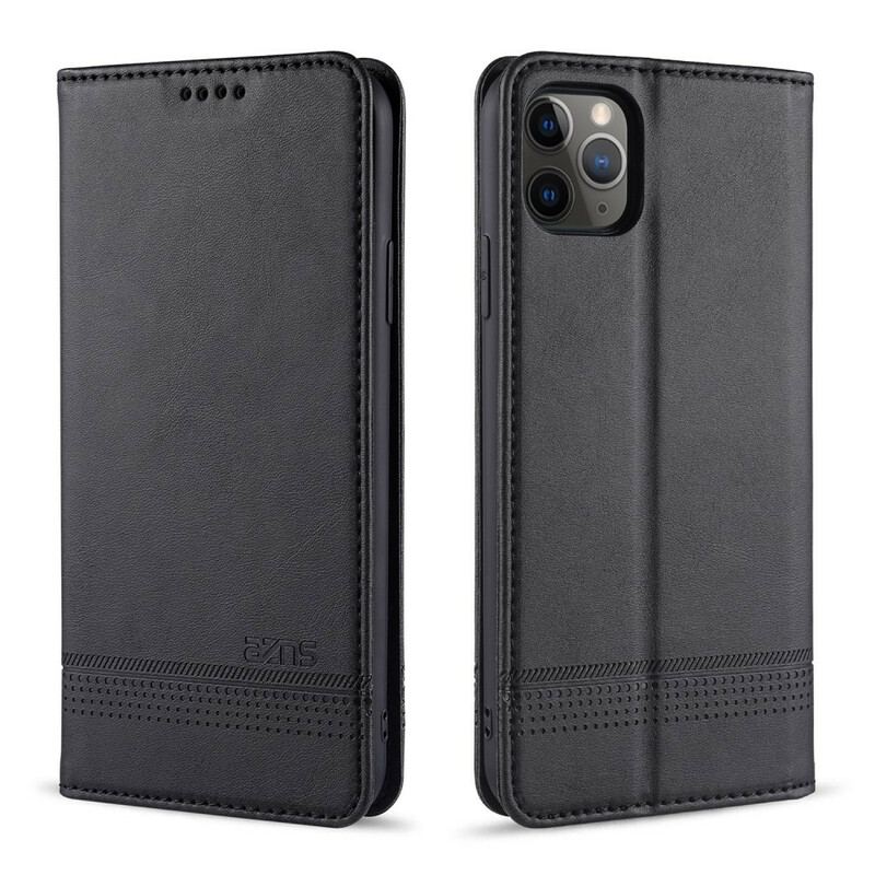 Capa De Celular Para iPhone 12 Pro Max Flip Estilo De Couro Azns