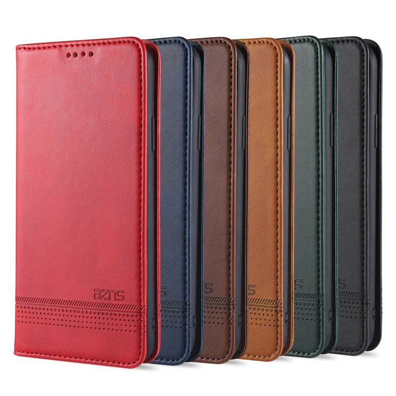 Capa De Celular Para iPhone 12 Pro Max Flip Estilo De Couro Azns