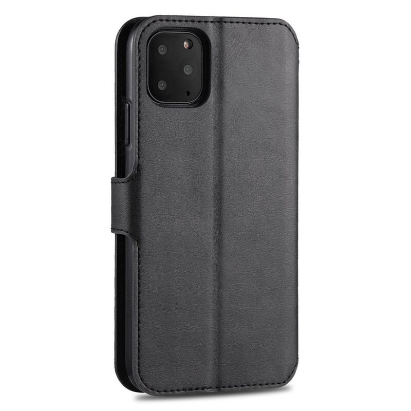 Capa Em Pele Para iPhone 12 Pro Max Efeito Couro Azns