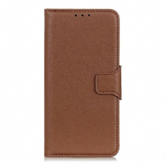 Capa Flip Para iPhone 12 Pro Max Fecho Magnético Efeito Couro Lichia