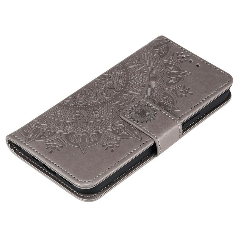 Capa Flip Para iPhone 12 Pro Max Mandala Do Sol