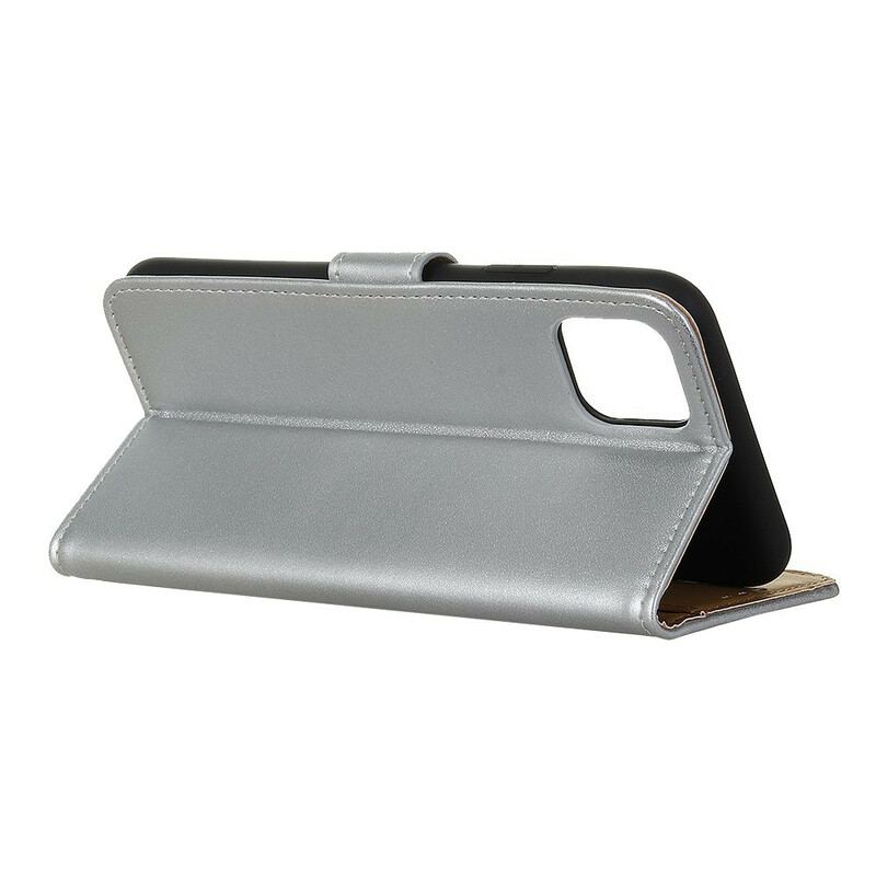 Capa Folio Para iPhone 12 Pro Max Couro Sintético Liso