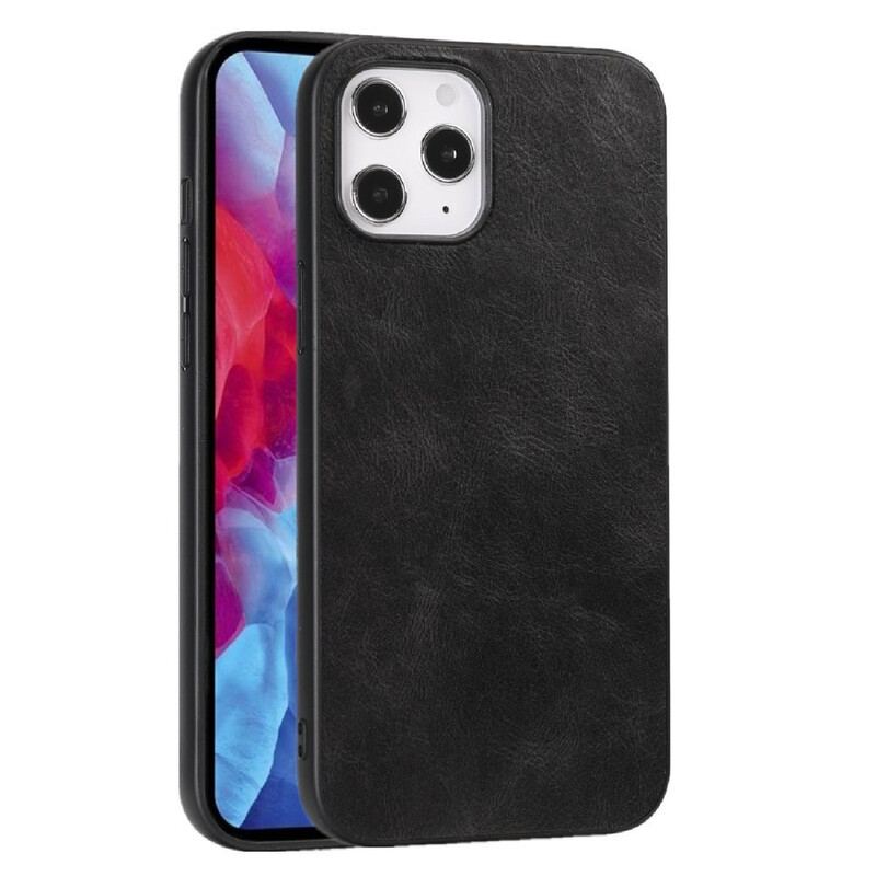 Capa Para iPhone 12 Pro Max Elegância Efeito Couro