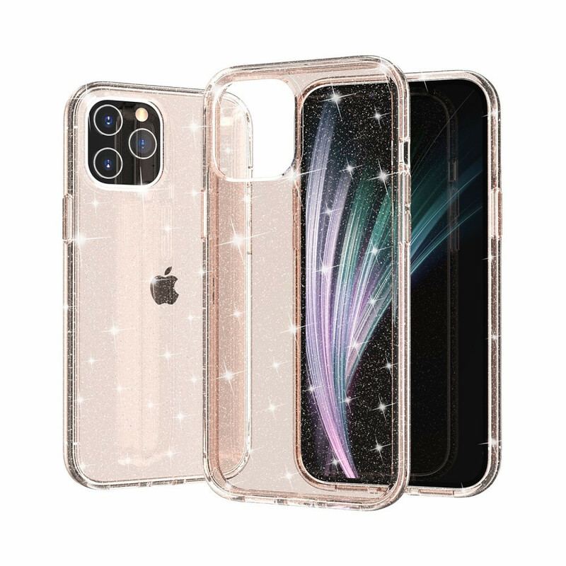 Capa Para iPhone 12 Pro Max Lantejoulas Transparentes