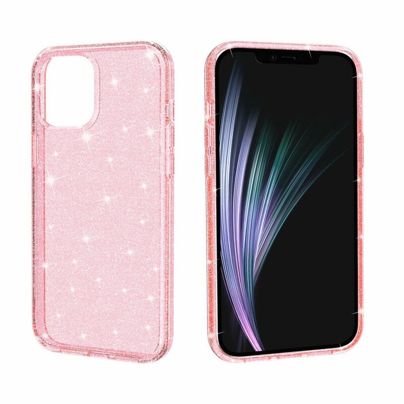 Capa Para iPhone 12 Pro Max Lantejoulas Transparentes