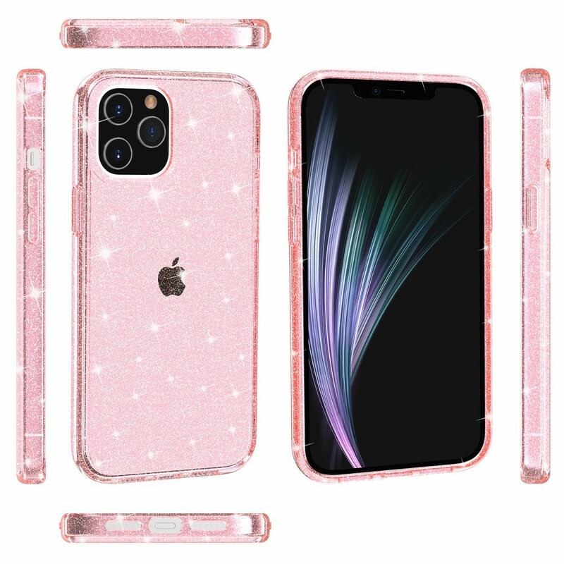 Capa Para iPhone 12 Pro Max Lantejoulas Transparentes