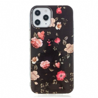 Capa Para iPhone 12 Pro Max Série Floral Fluorescente