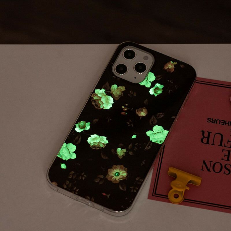 Capa Para iPhone 12 Pro Max Série Floral Fluorescente