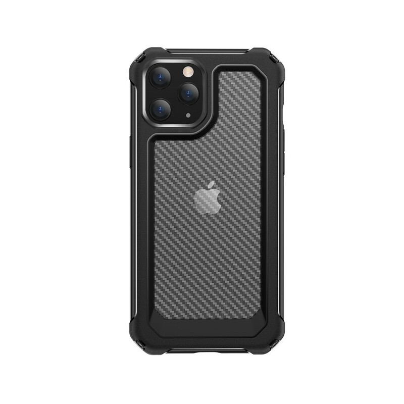 Capa Para iPhone 12 Pro Max Textura De Fibra De Carbono Sem Costura