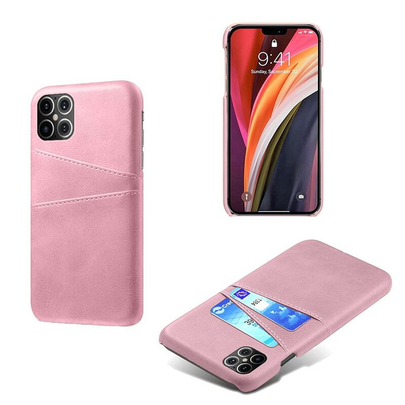 Capa Para iPhone 12 Pro Max Titular De Cartão Duplo