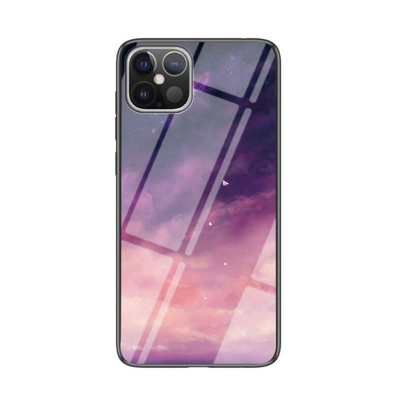 Capa Para iPhone 12 Pro Max Vidro Temperado Céu Estrelado