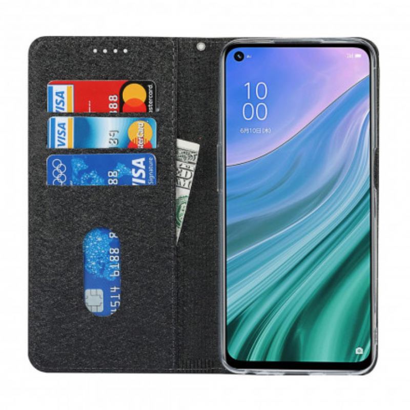 Capa De Celular Para Oppo A54 5G / A74 5G Flip Estilo De Couro Macio Com Alça