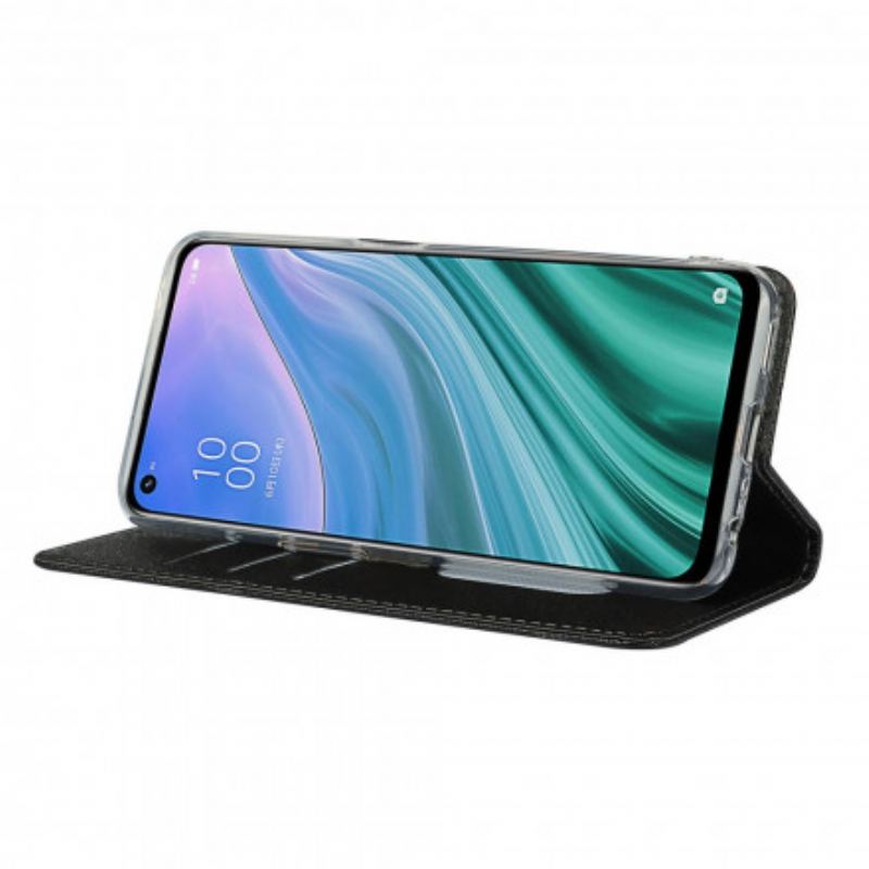 Capa De Celular Para Oppo A54 5G / A74 5G Flip Estilo De Couro Macio Com Alça