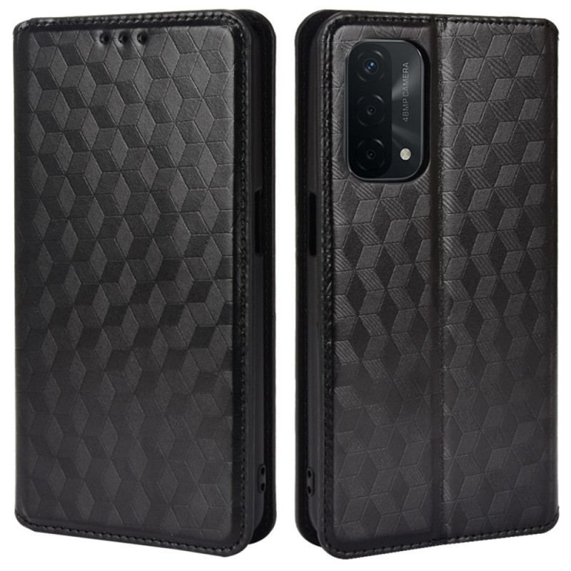 Capa De Celular Para Oppo A54 5G / A74 5G Flip Textura 3d