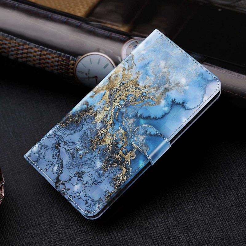 Capa Em Pele Para Oppo A54 5G / A74 5G De Cordão Strap Art