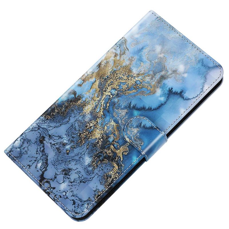 Capa Em Pele Para Oppo A54 5G / A74 5G De Cordão Strap Art