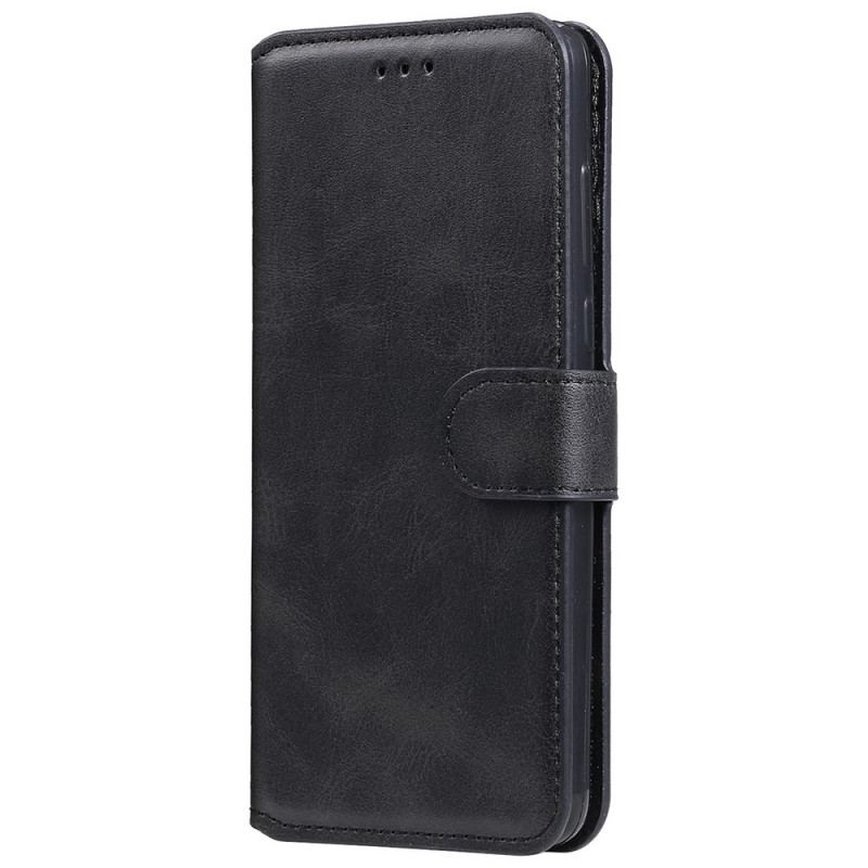 Capa Flip Para Oppo A54 5G / A74 5G Efeito Couro