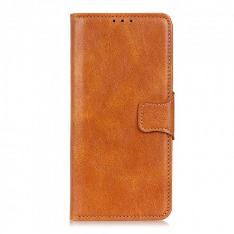 Capa Flip Para Oppo A54 5G / A74 5G Fecho Reversível Efeito Couro