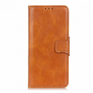 Capa Flip Para Oppo A54 5G / A74 5G Fecho Reversível Efeito Couro