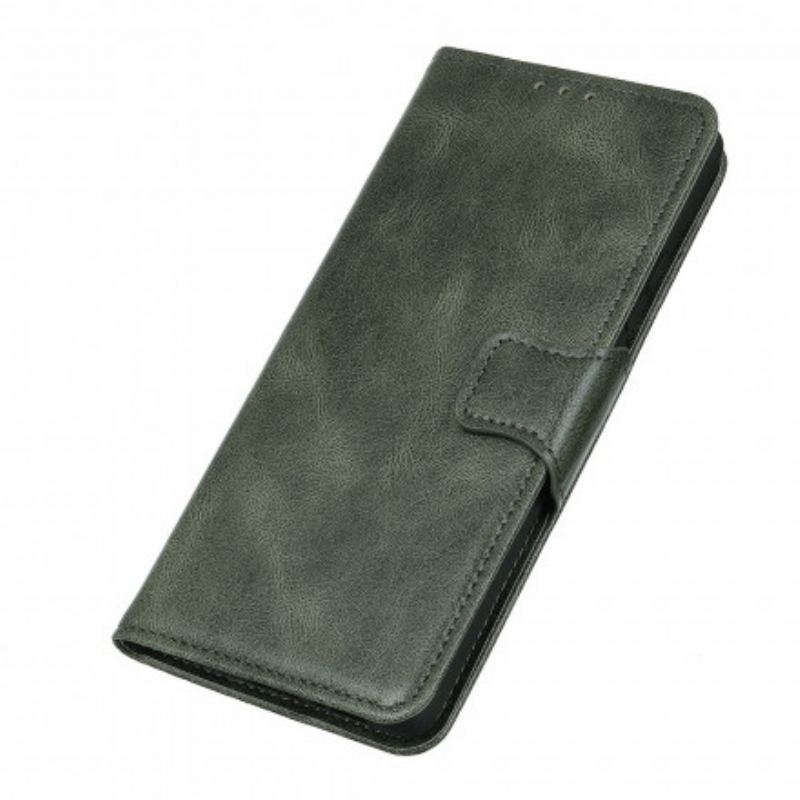 Capa Flip Para Oppo A54 5G / A74 5G Fecho Reversível Efeito Couro