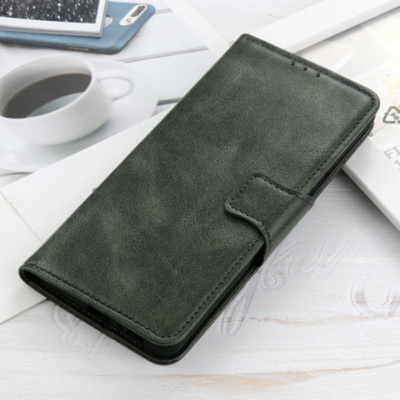 Capa Flip Para Oppo A54 5G / A74 5G Fecho Reversível Efeito Couro